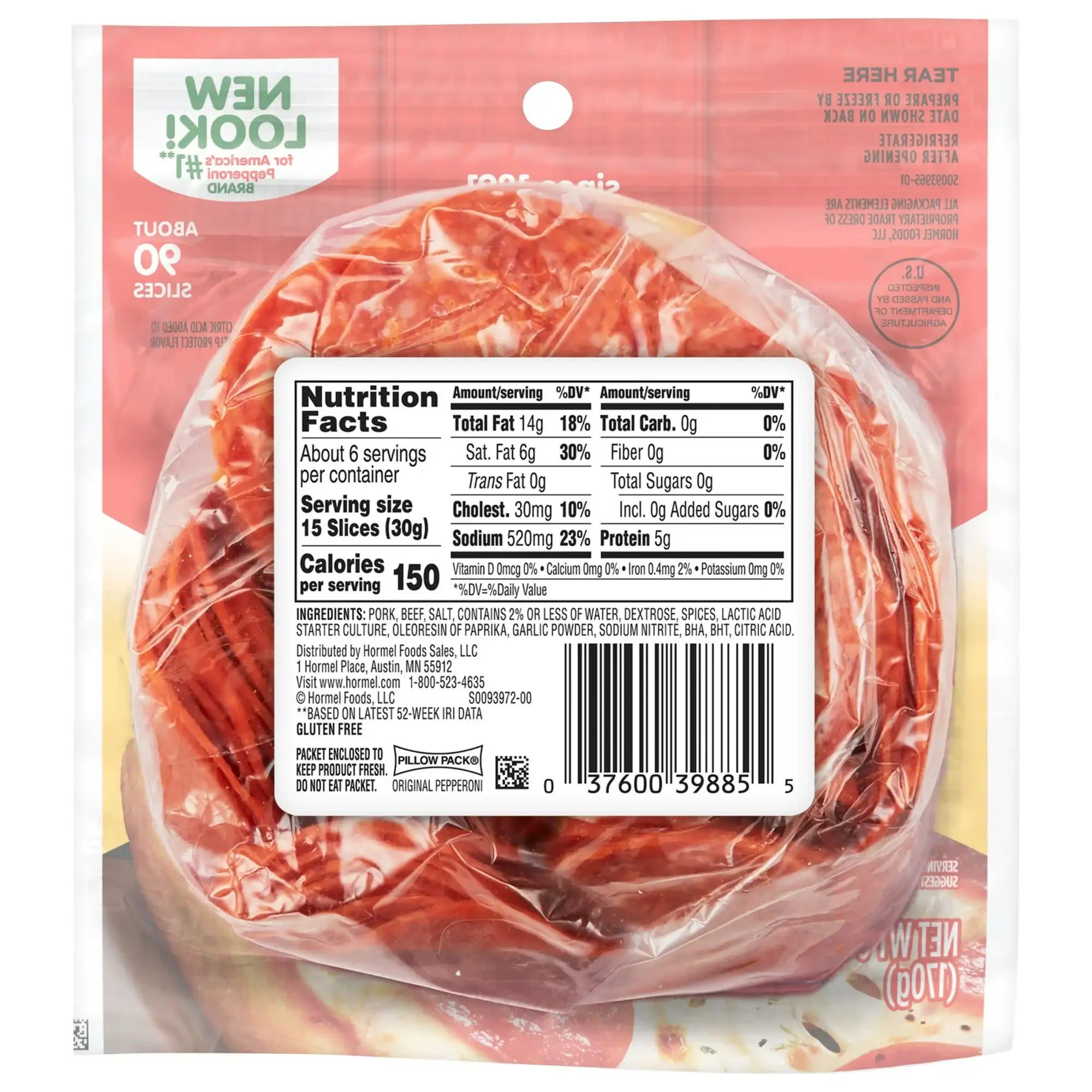 HORMEL Pepperoni Pizza Topping Gluten Free, Original - Image 2
